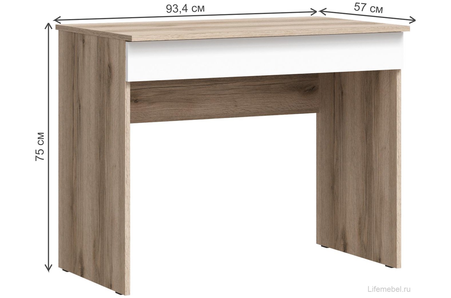 Комплект детской мебели Кинд супермат белый / дуб делано комплектация 4