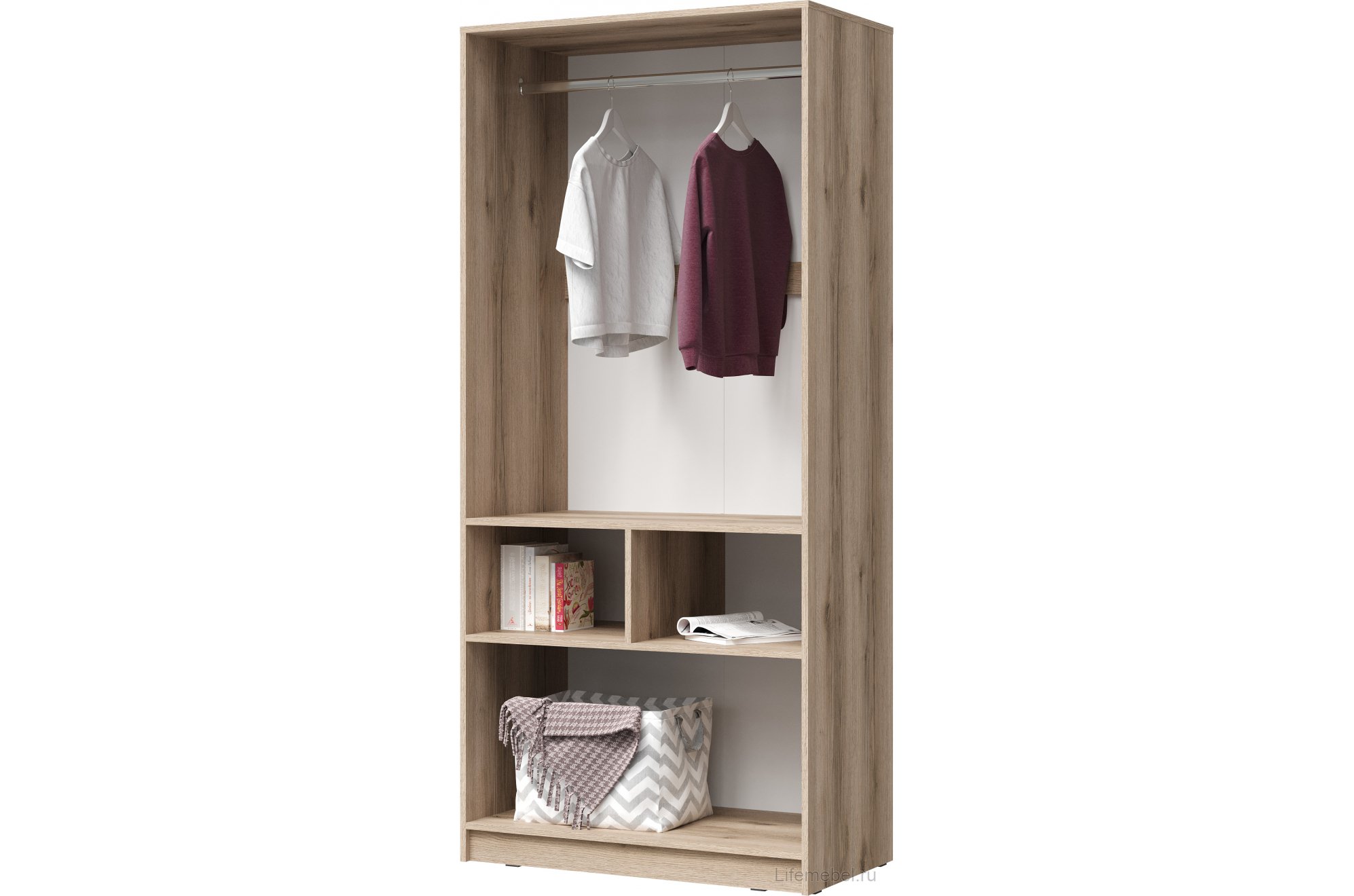 Комплект детской мебели Кинд супермат белый / дуб делано комплектация 4