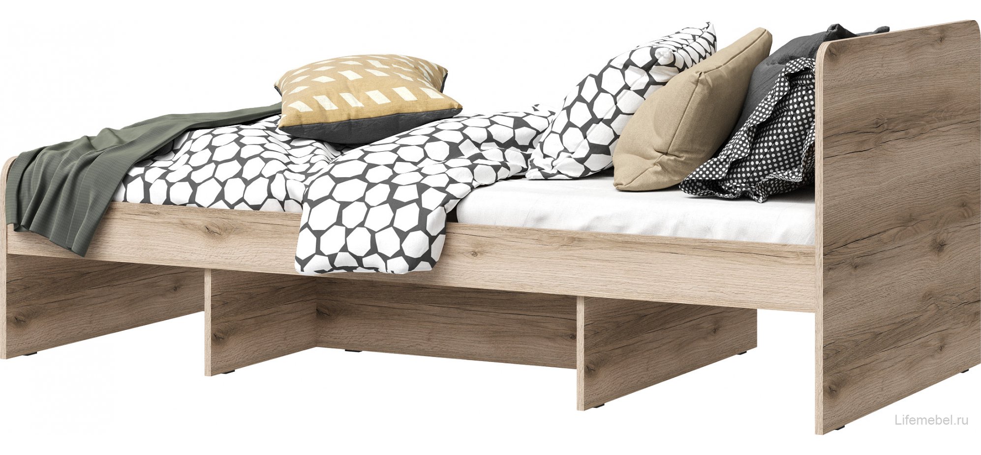 Комплект детской мебели Кинд супермат белый / дуб делано комплектация 4