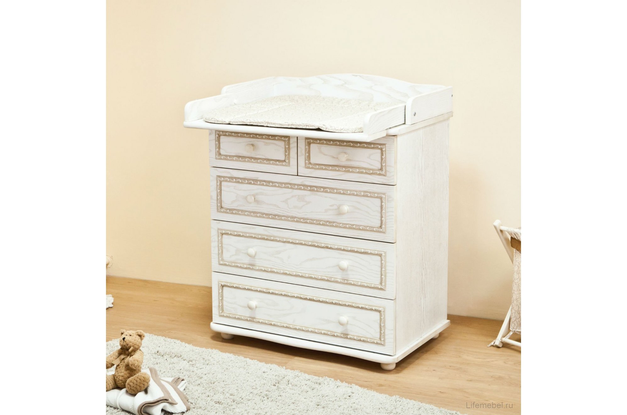 Комод С 585 античный белый