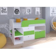 белый / салатовый