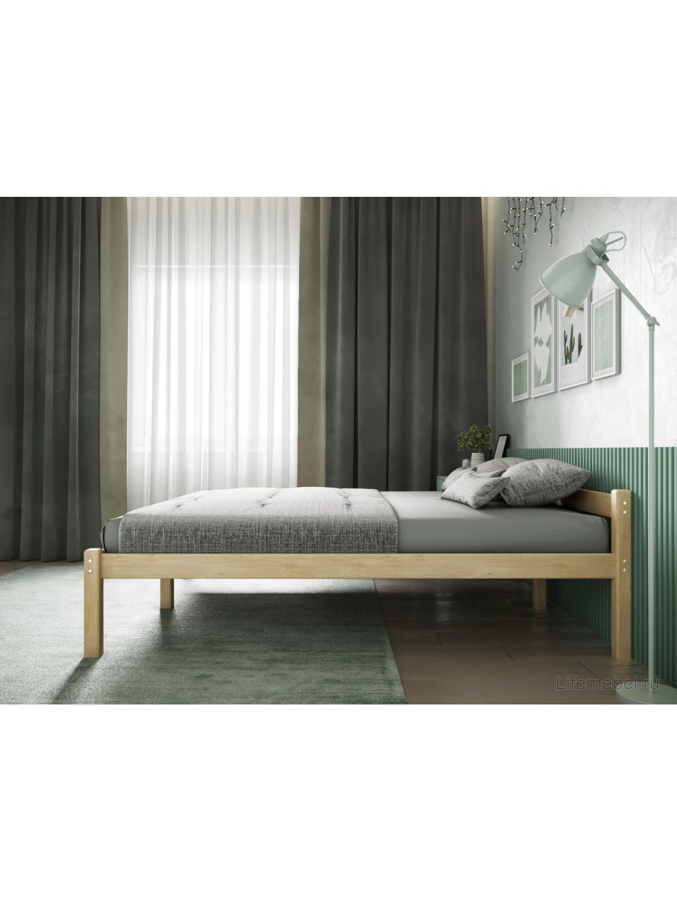 Полутораспальная кровать Ирвин 120х200