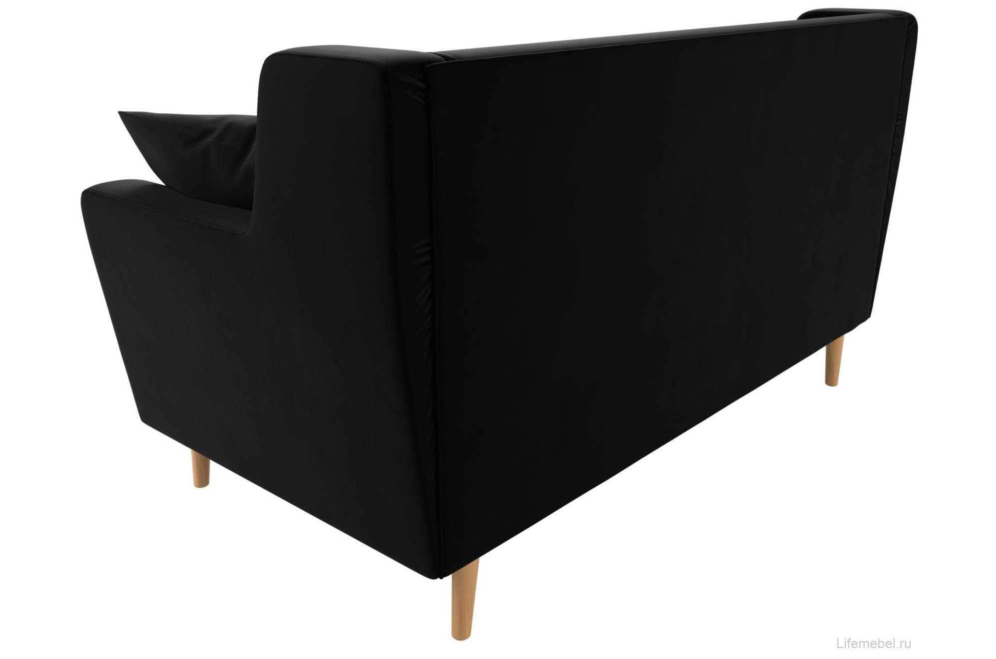 Диван Брайтон 2 черный велюр