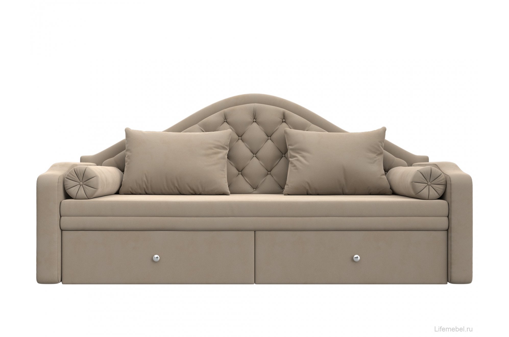 Диван детский Сойер велюр MR бежевый