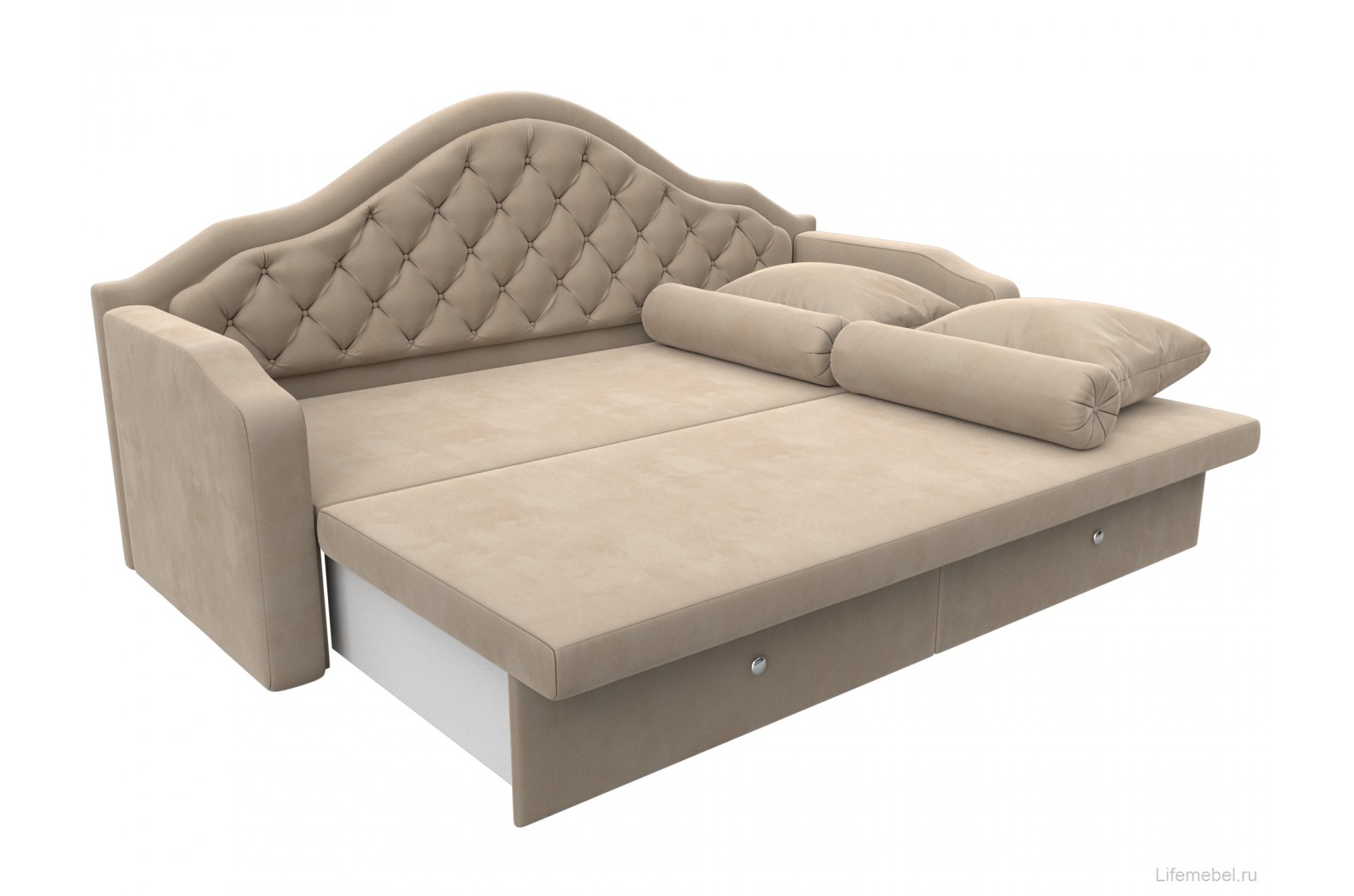 Диван детский Сойер велюр MR бежевый