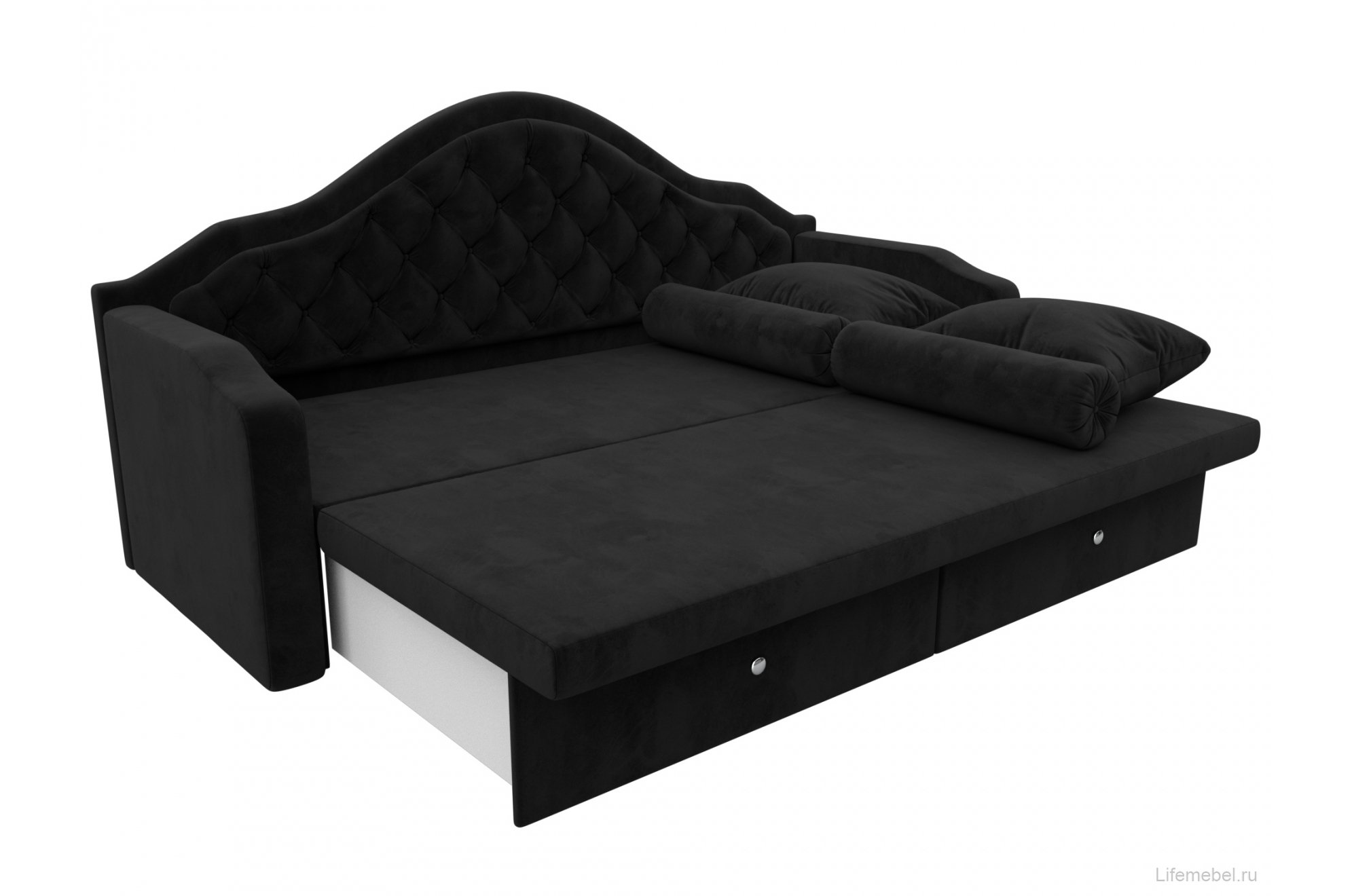 Диван детский Сойер велюр MR черный