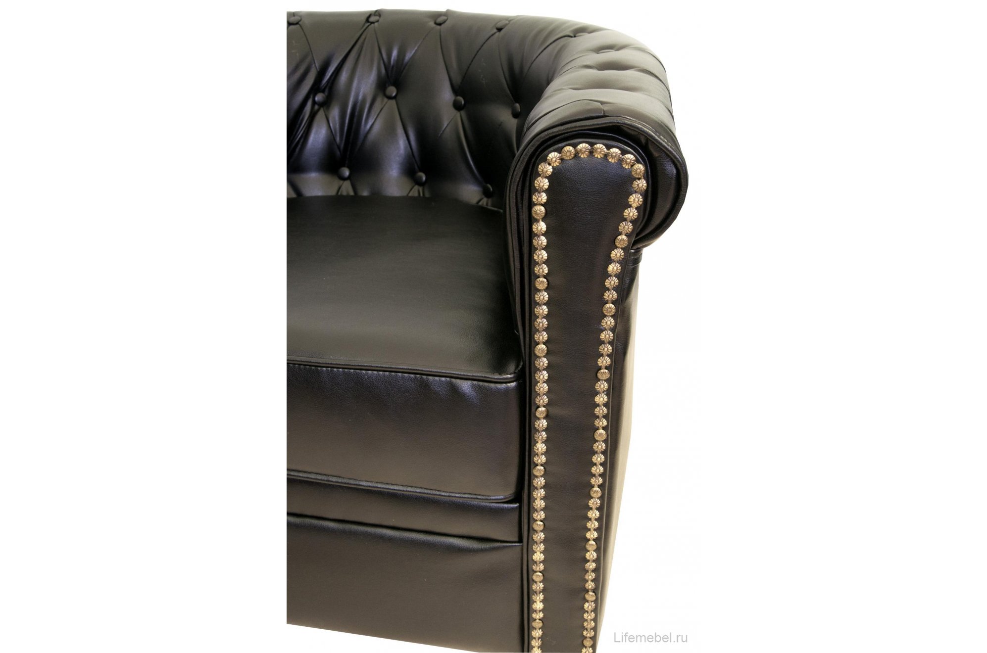 Диван Karo трехместный черный