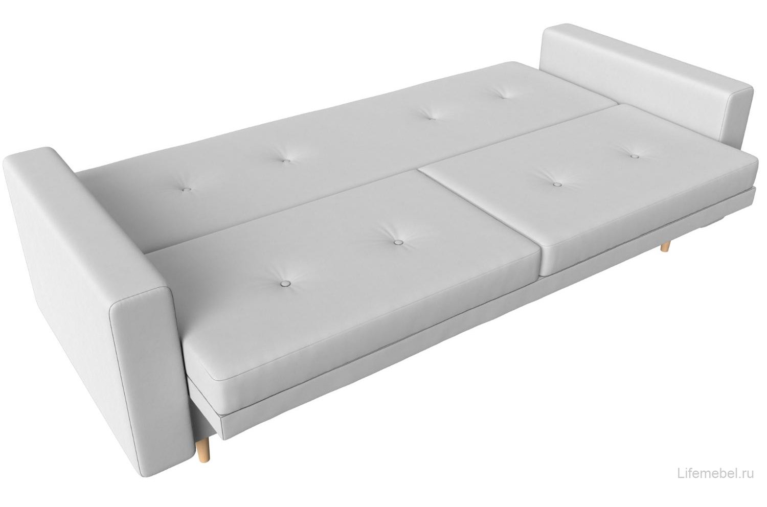 Диван прямой книжка Белфаст эко кожа белый