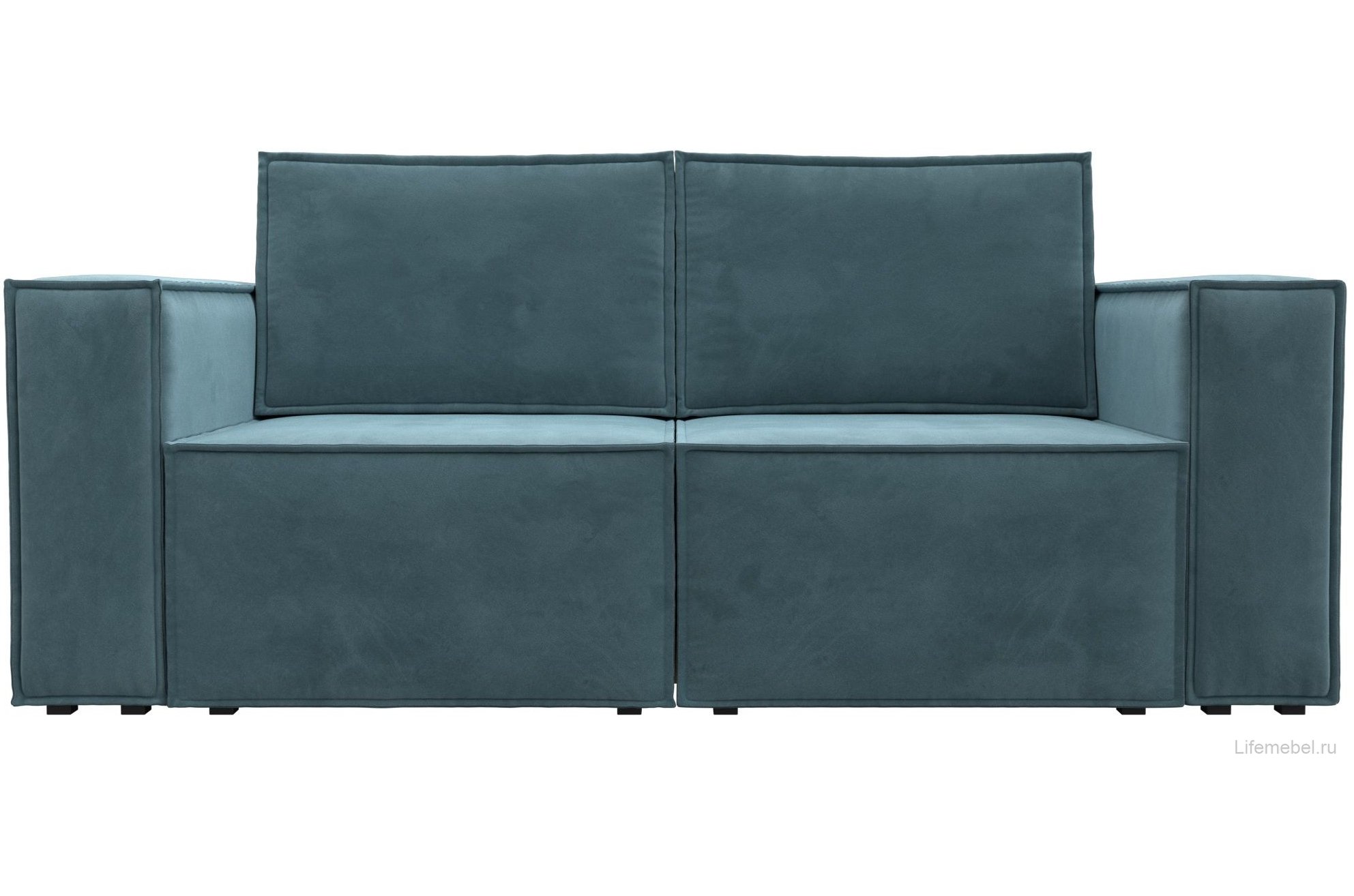 Диван Куба мини велюр бирюзовый