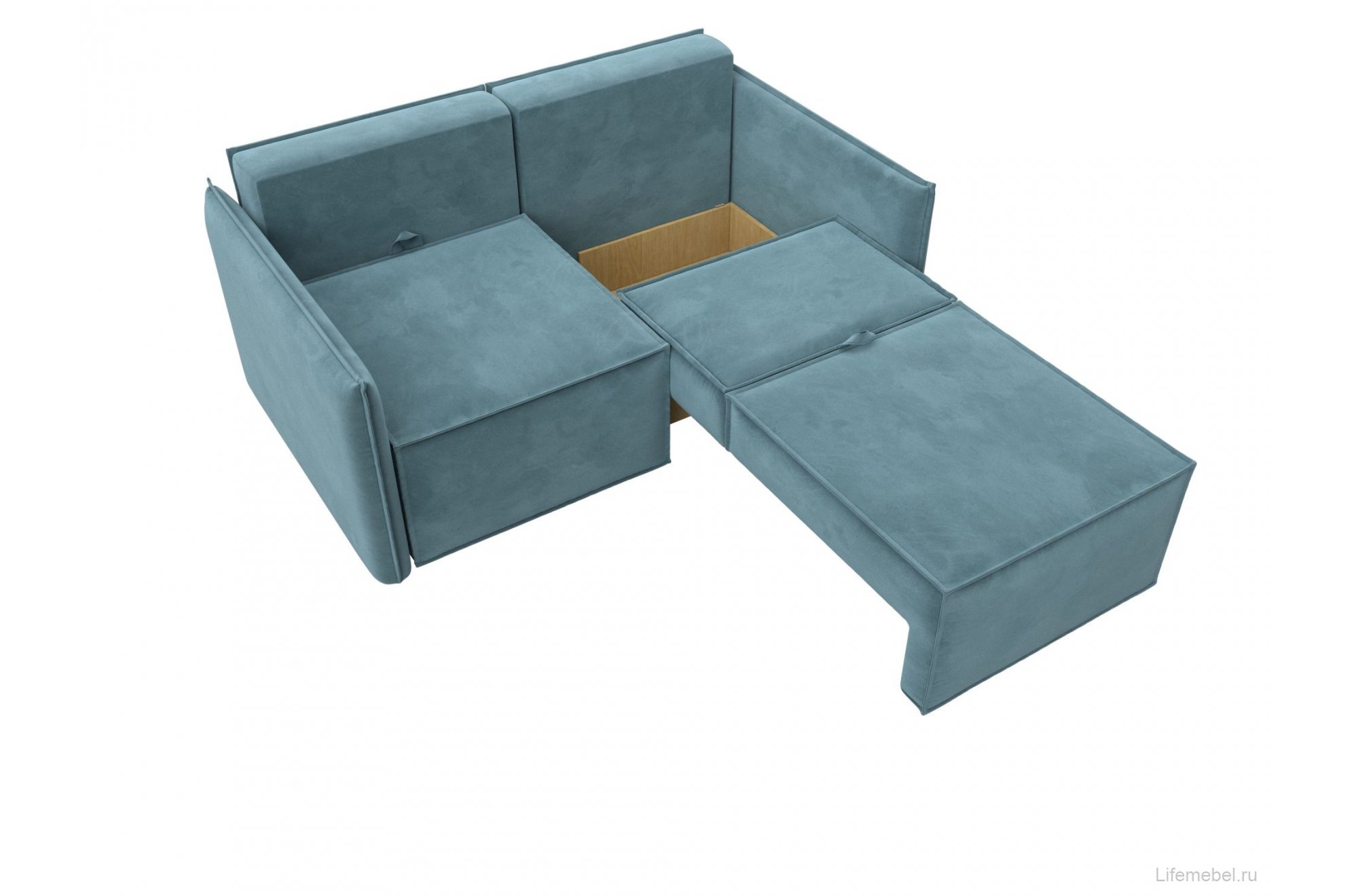 Диван Либерти велюр бирюзовый