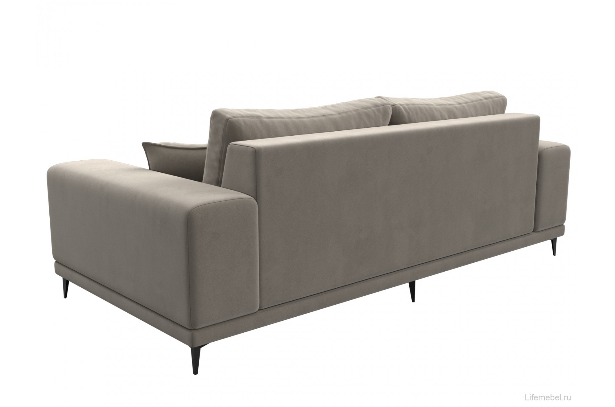 Диван Льюес микровельвет бежевый