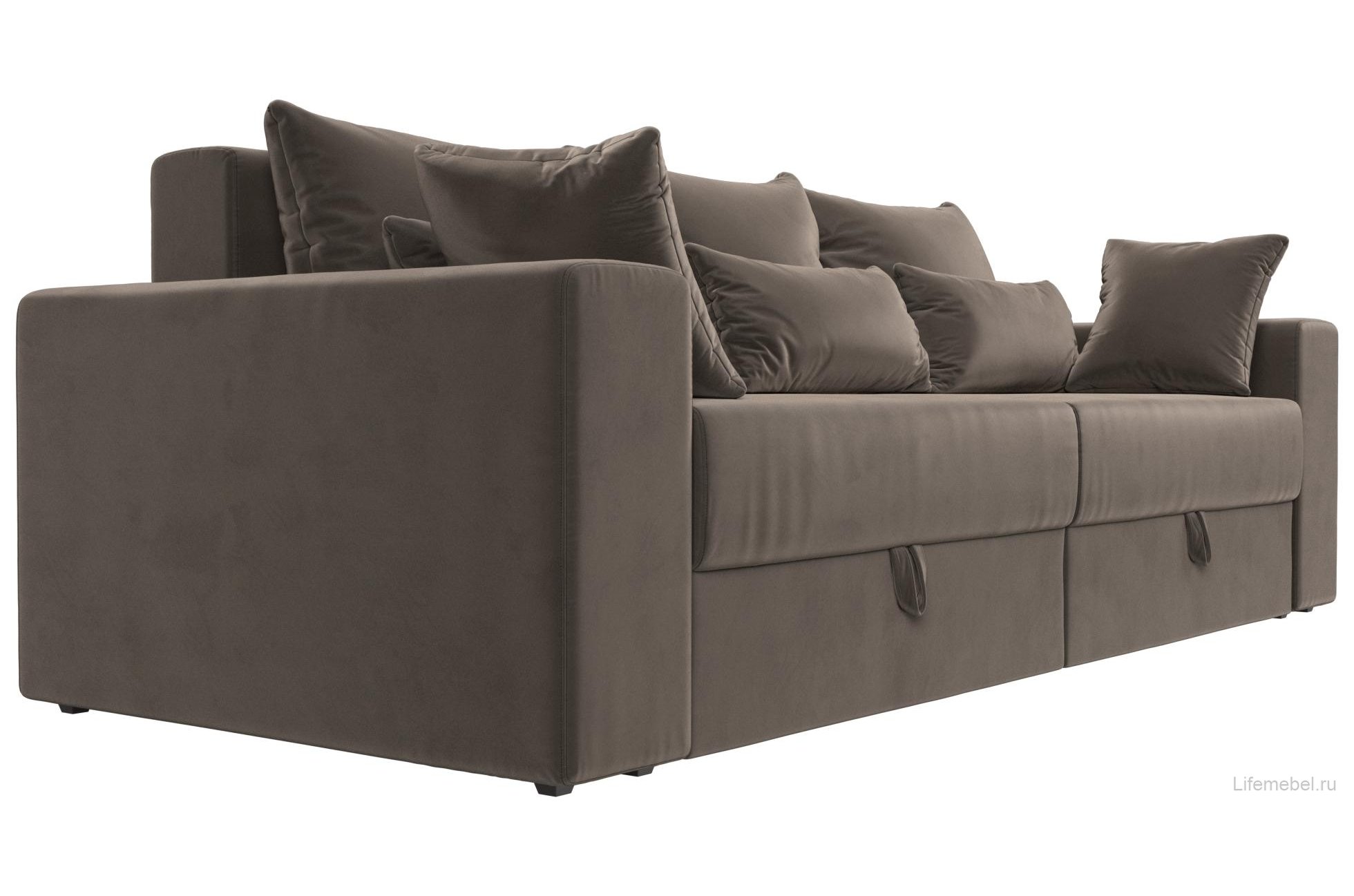 Диван Мэдисон велюр коричневый