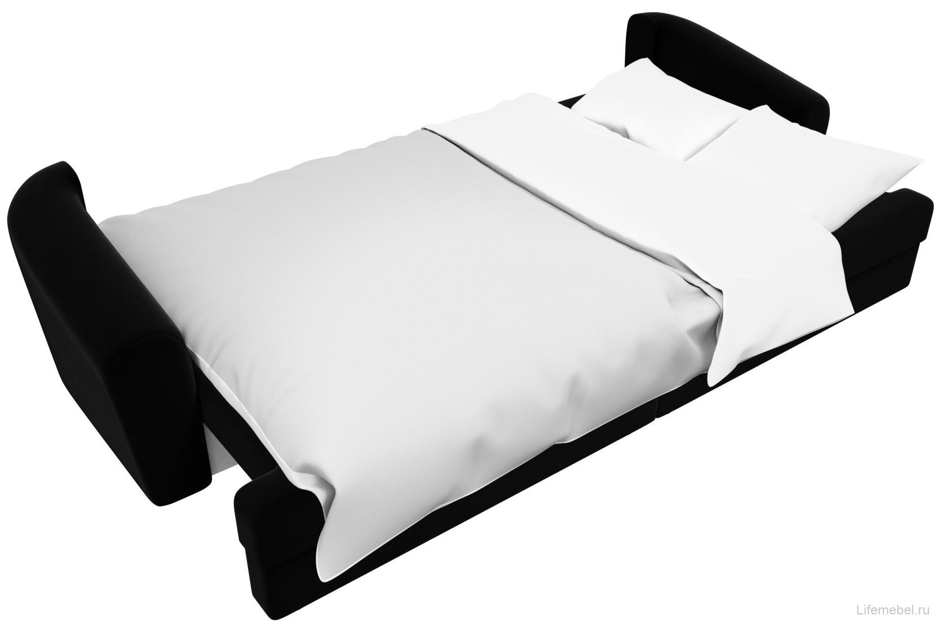 Диван Милтон велюр черный