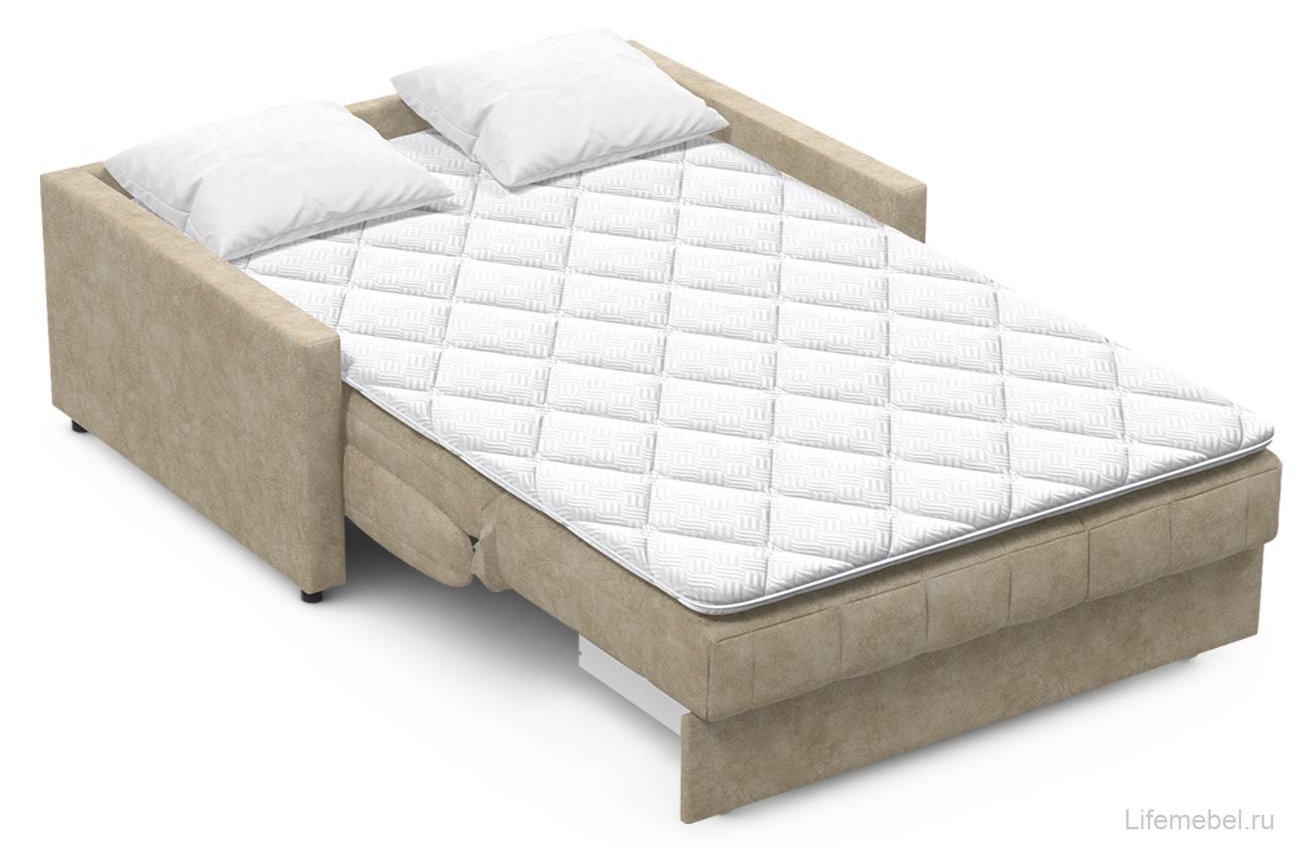 Диван Moon Family 134 велюр коричнево-бежевый 48-17