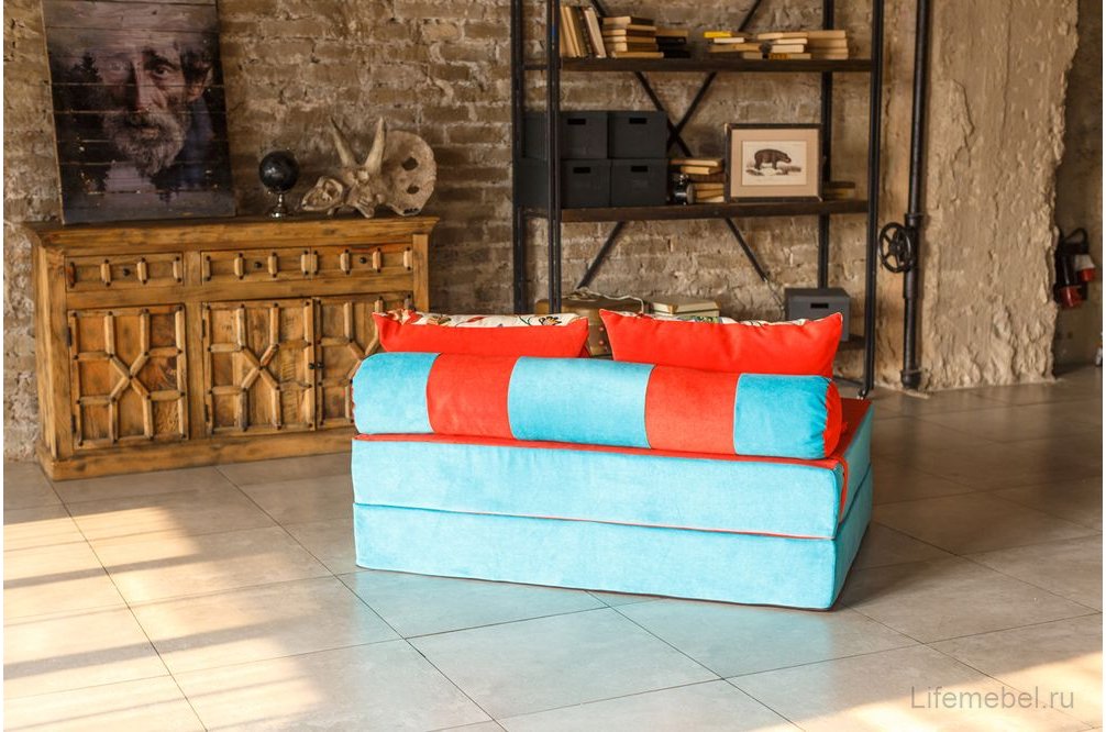 Диван PuzzleBag XL бирюзовый