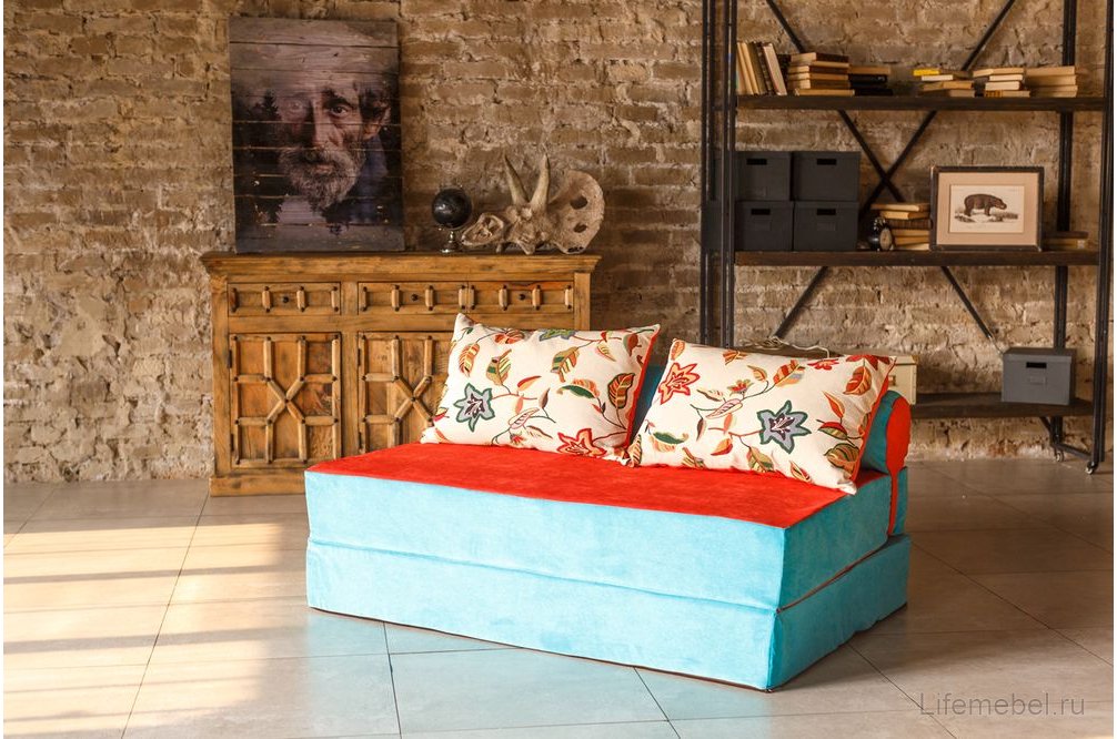 Диван PuzzleBag XL бирюзовый