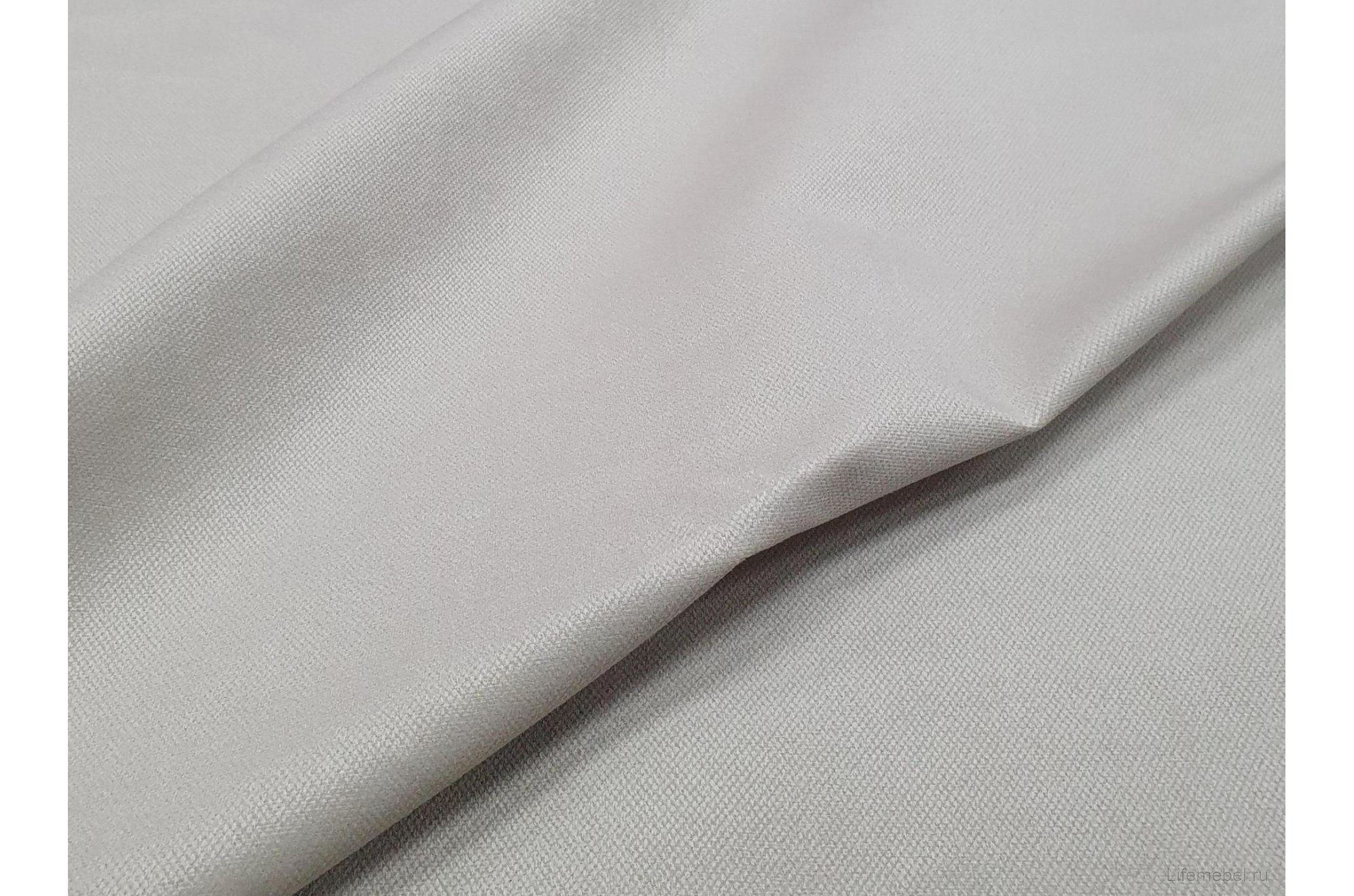 Диван Сатурн микровельвет бежевый / коричневый П-образный