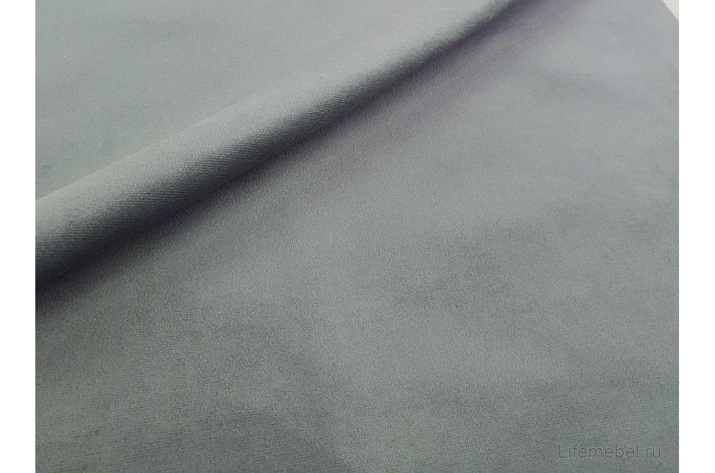 Диван угловой Тесей правый велюр серый