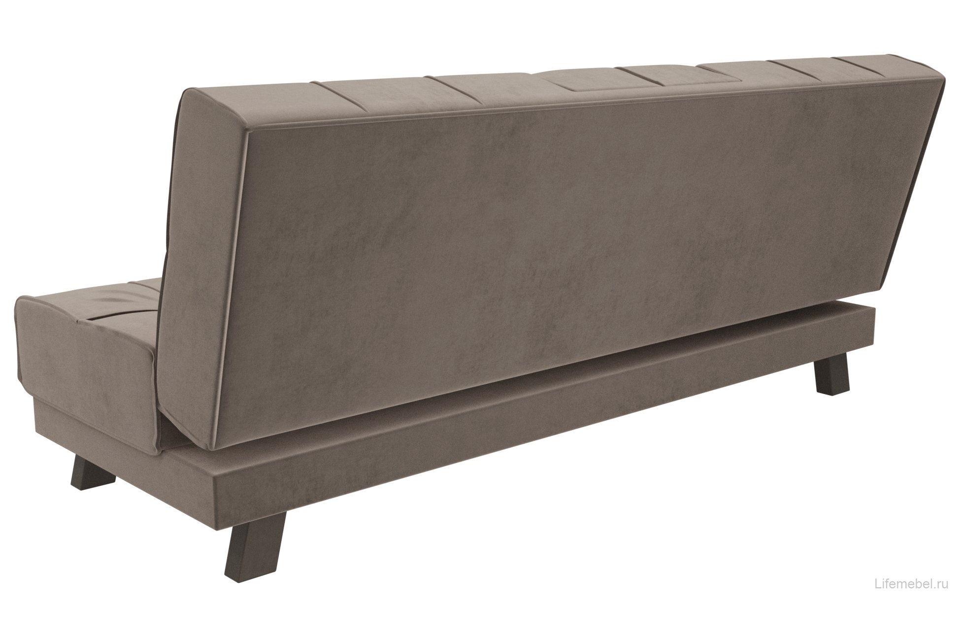 Диван Винсент велюр коричневый прямой