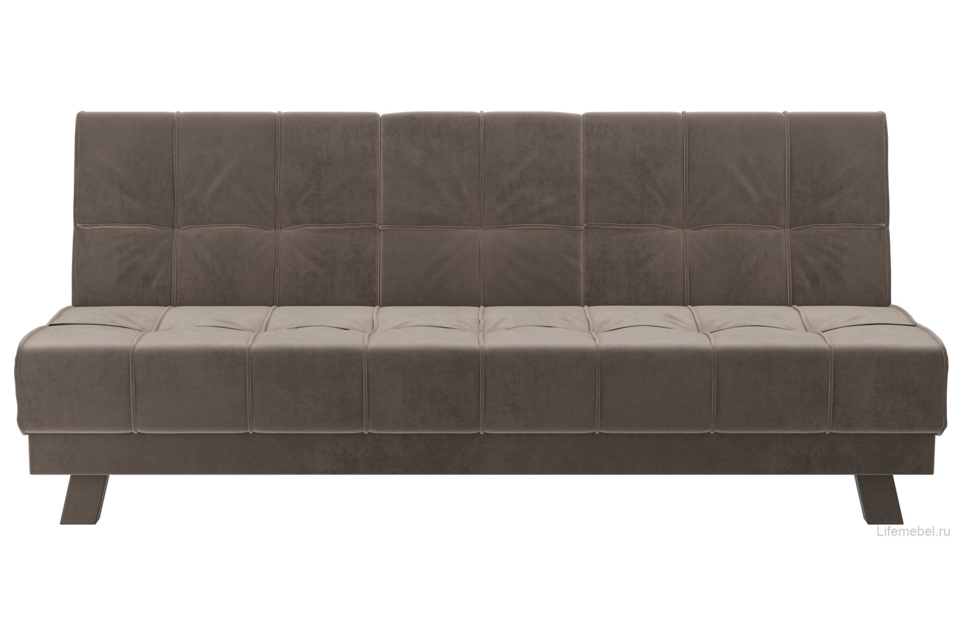 Диван Винсент велюр коричневый прямой