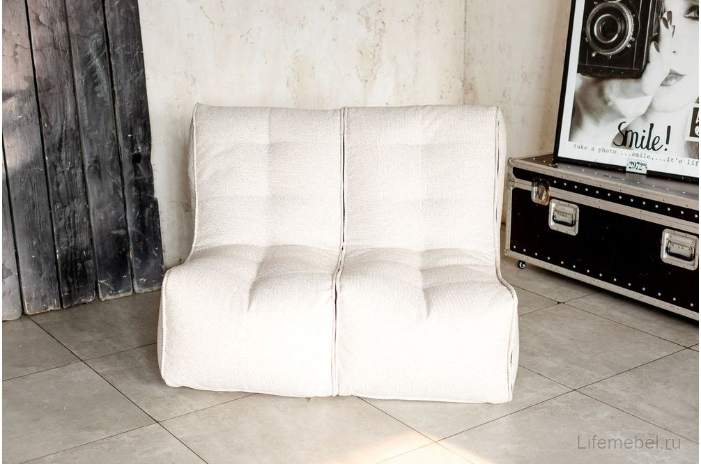 Модульный диван Shape бескаркасный 2 секции бежевый