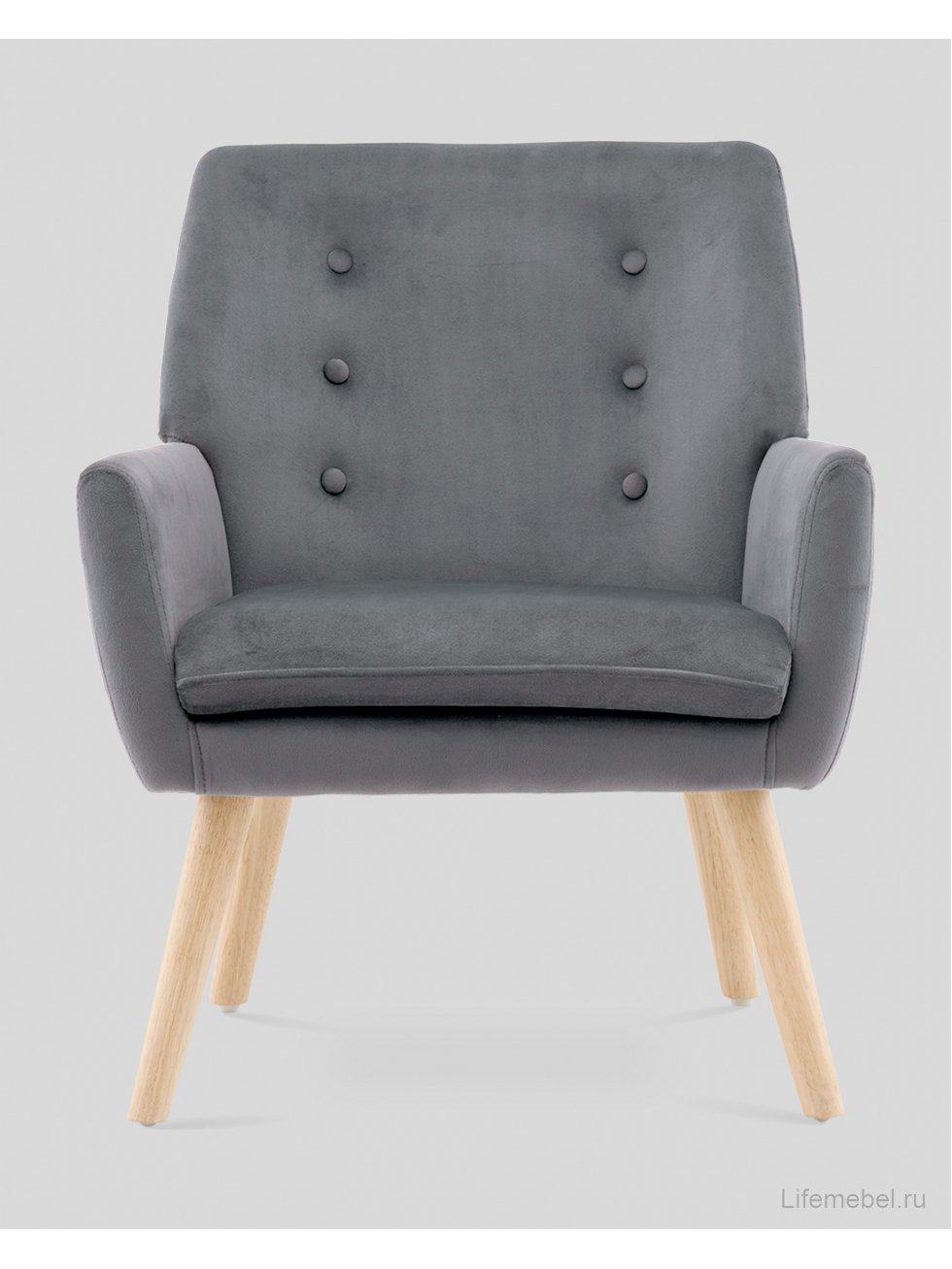 Кресло Райт серый