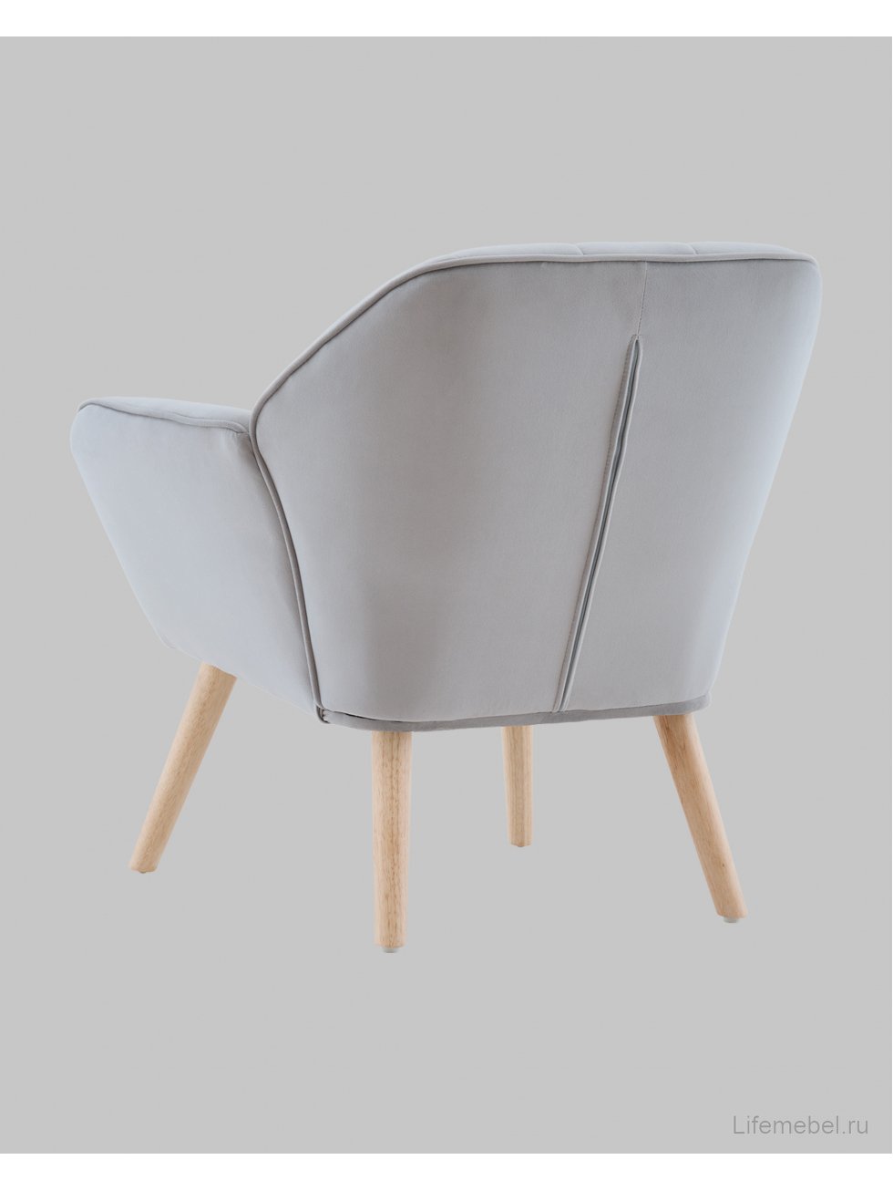 Кресло Руди серебристый