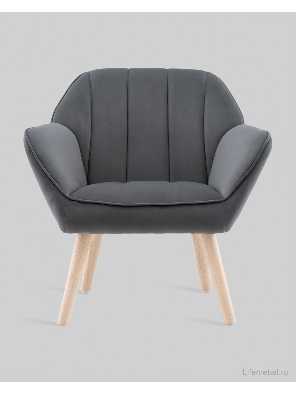 Кресло Руди серый
