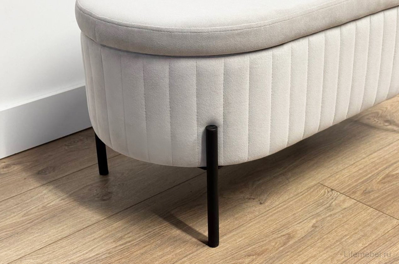 Пуф Винни галька (велюр)