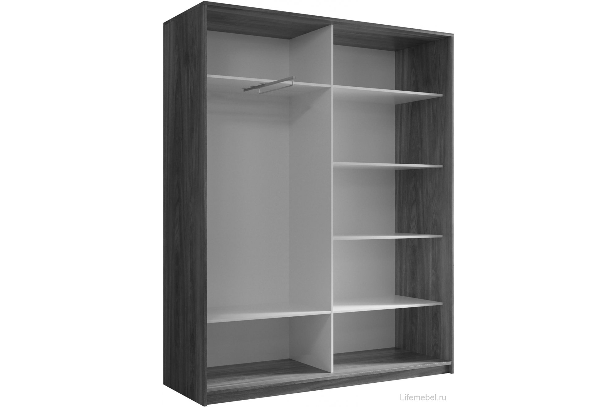 Шкаф-купе Кааппи 7 140х45 белый бриллиант