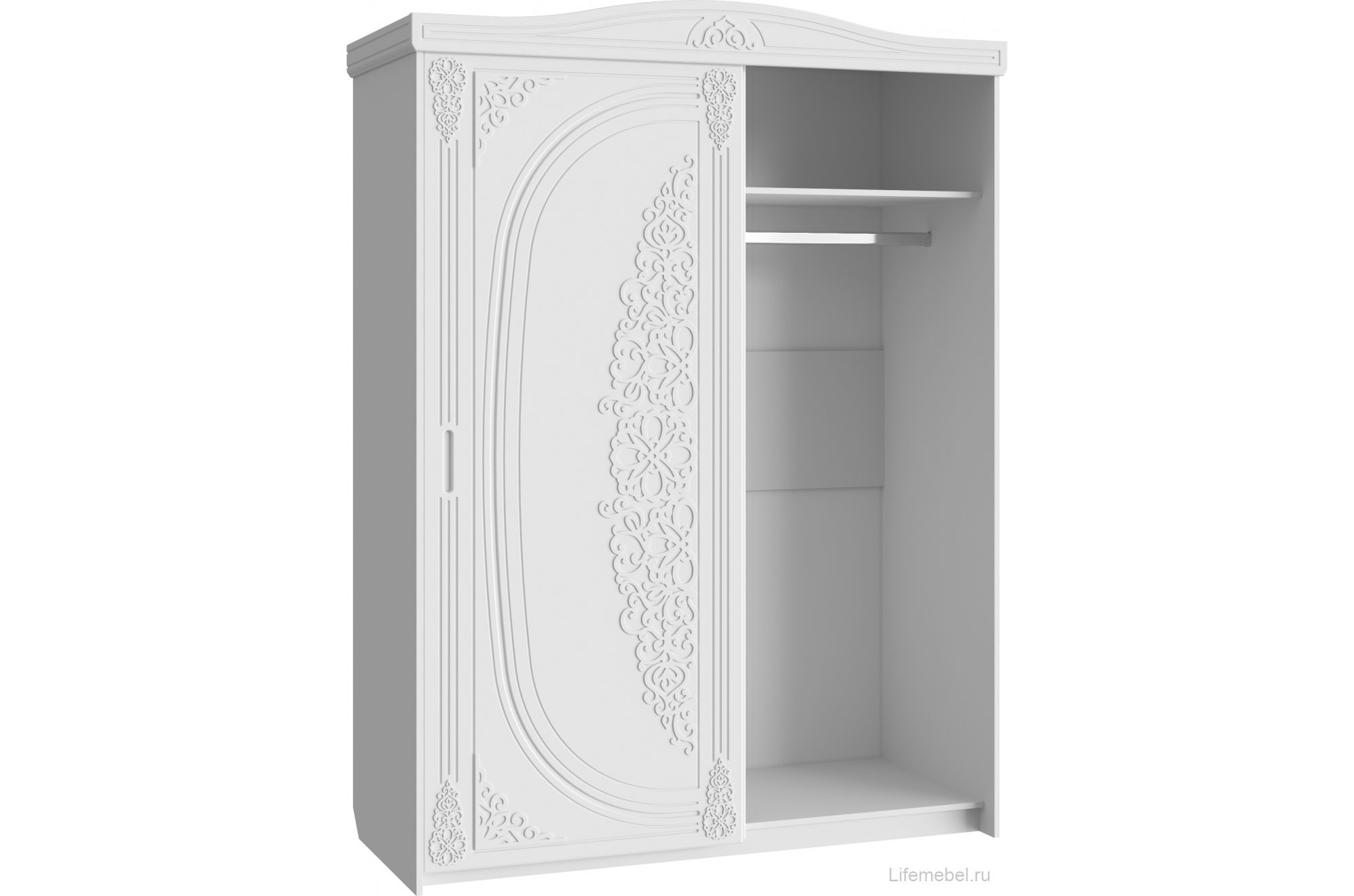 Шкаф-купе Ассоль АС-20 белое дерево