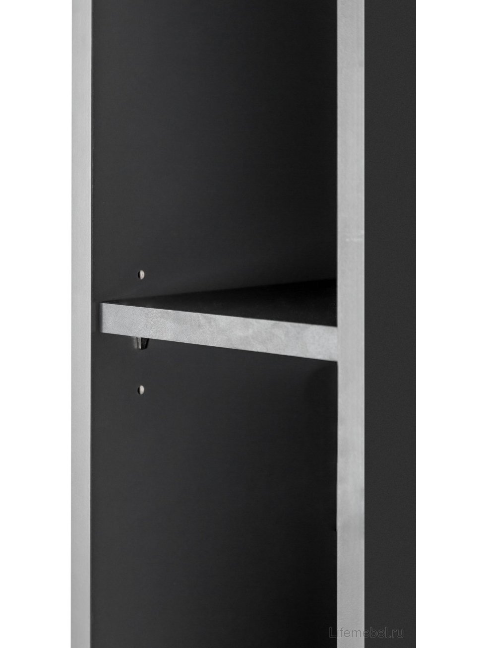 Стеллаж City узкий графит