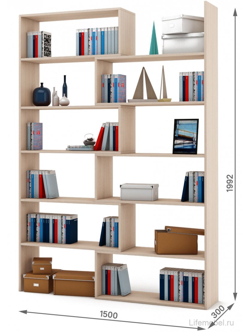 Стеллаж Фрегат-2 дуб молочный