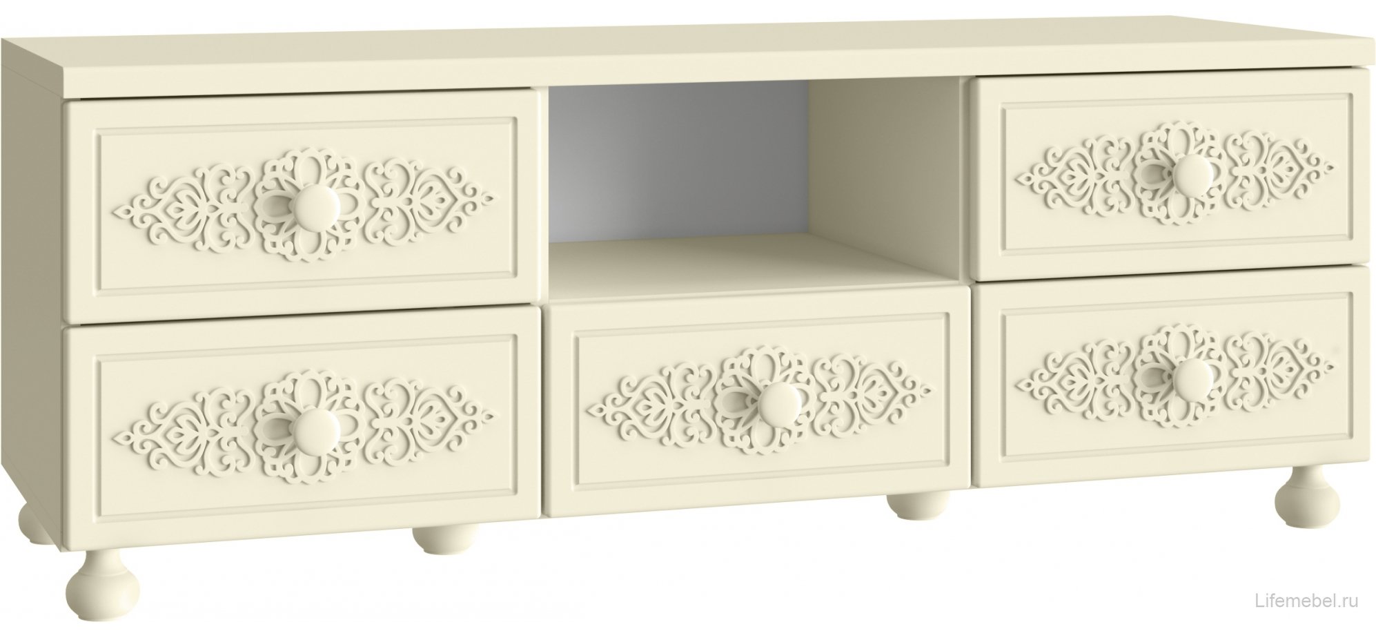 ТВ-тумба Ассоль плюс АС-56 ваниль