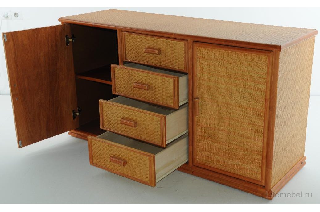 Комод Calamus Rotan 08/32 коньяк