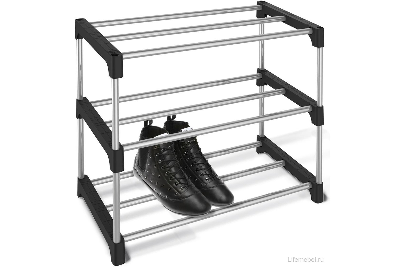 Обувница SHT-SR6 черная / хром лак