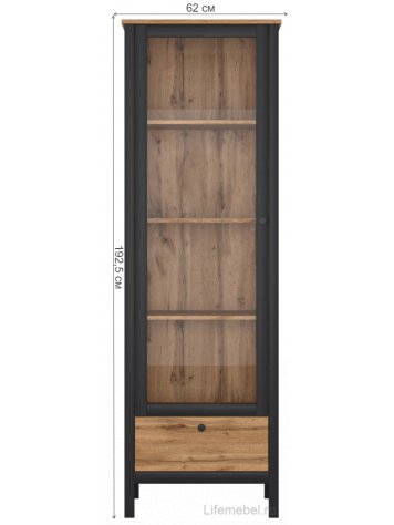 Стеллаж Loft REG1W1S дуб вотан