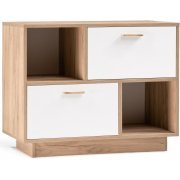 дуб крафт золотой / белый глянец