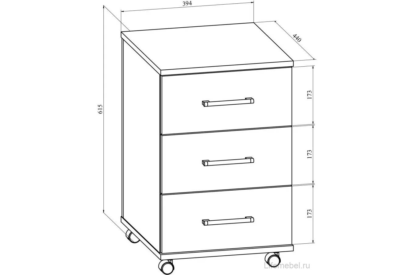 Тумба ОФ-22 блэквуд сатиновый