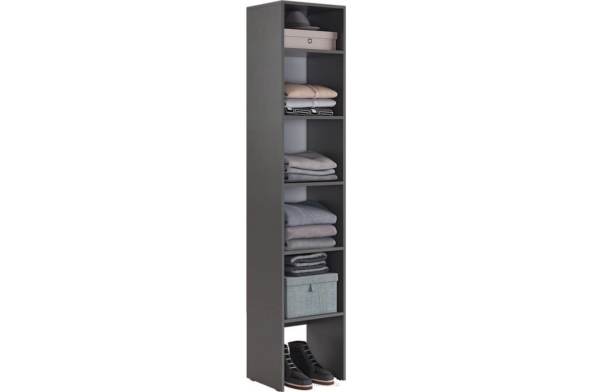 Модульная прихожая Баско К11 графит / дуб крафт золотой комплектация 11