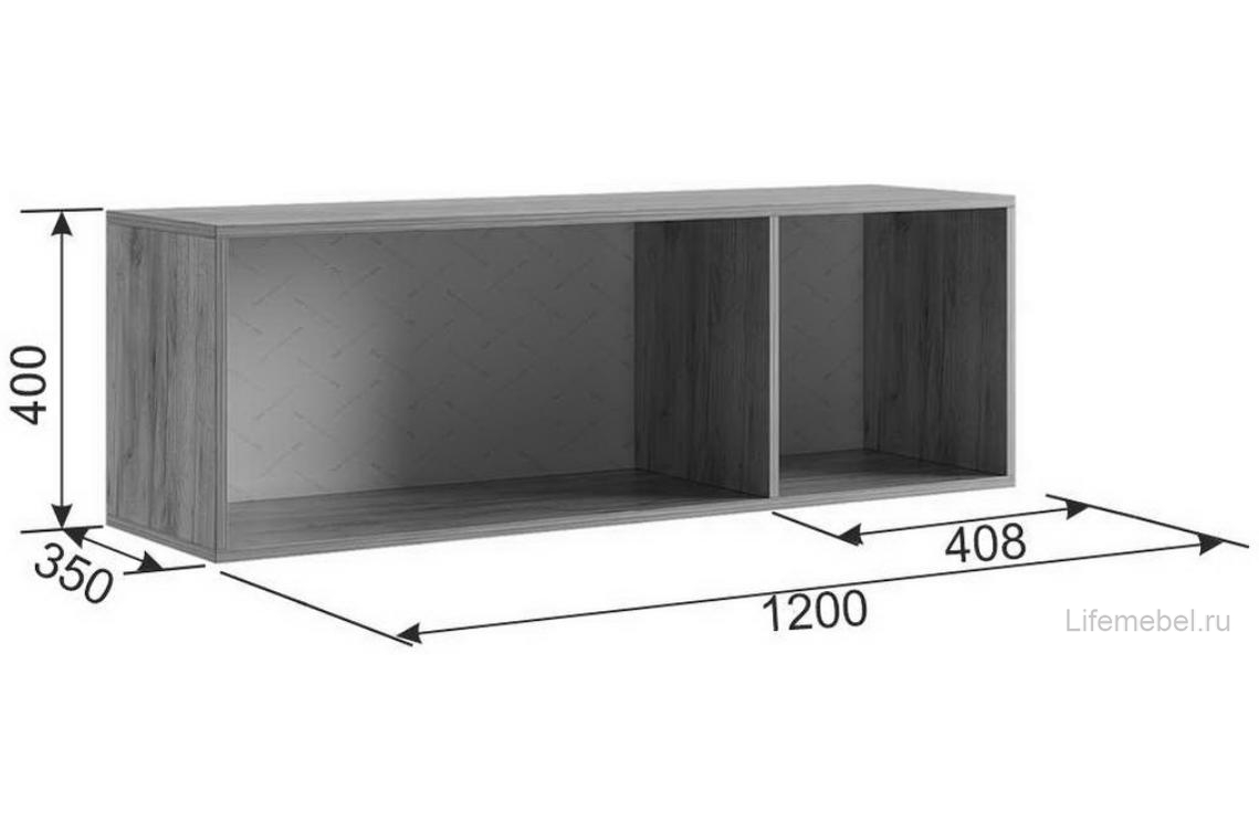 Модульная прихожая Бери К1 дуб крафт золотой / графит комплектация 1