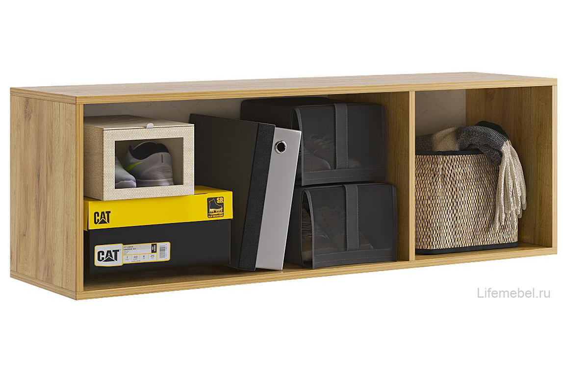 Модульная прихожая Бери К1 дуб крафт золотой / графит комплектация 1