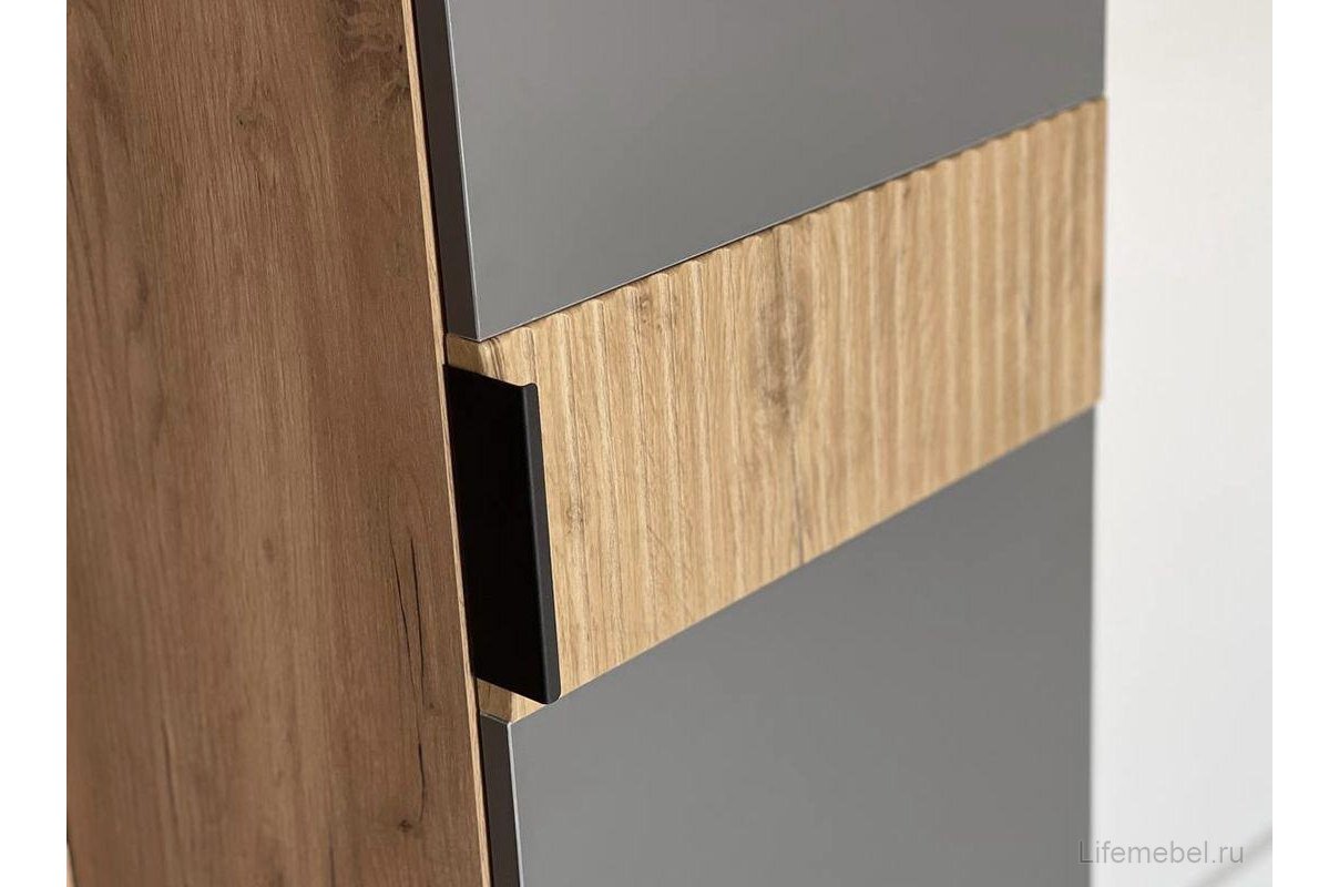 Модульная прихожая Бери К1 дуб крафт золотой / графит комплектация 1