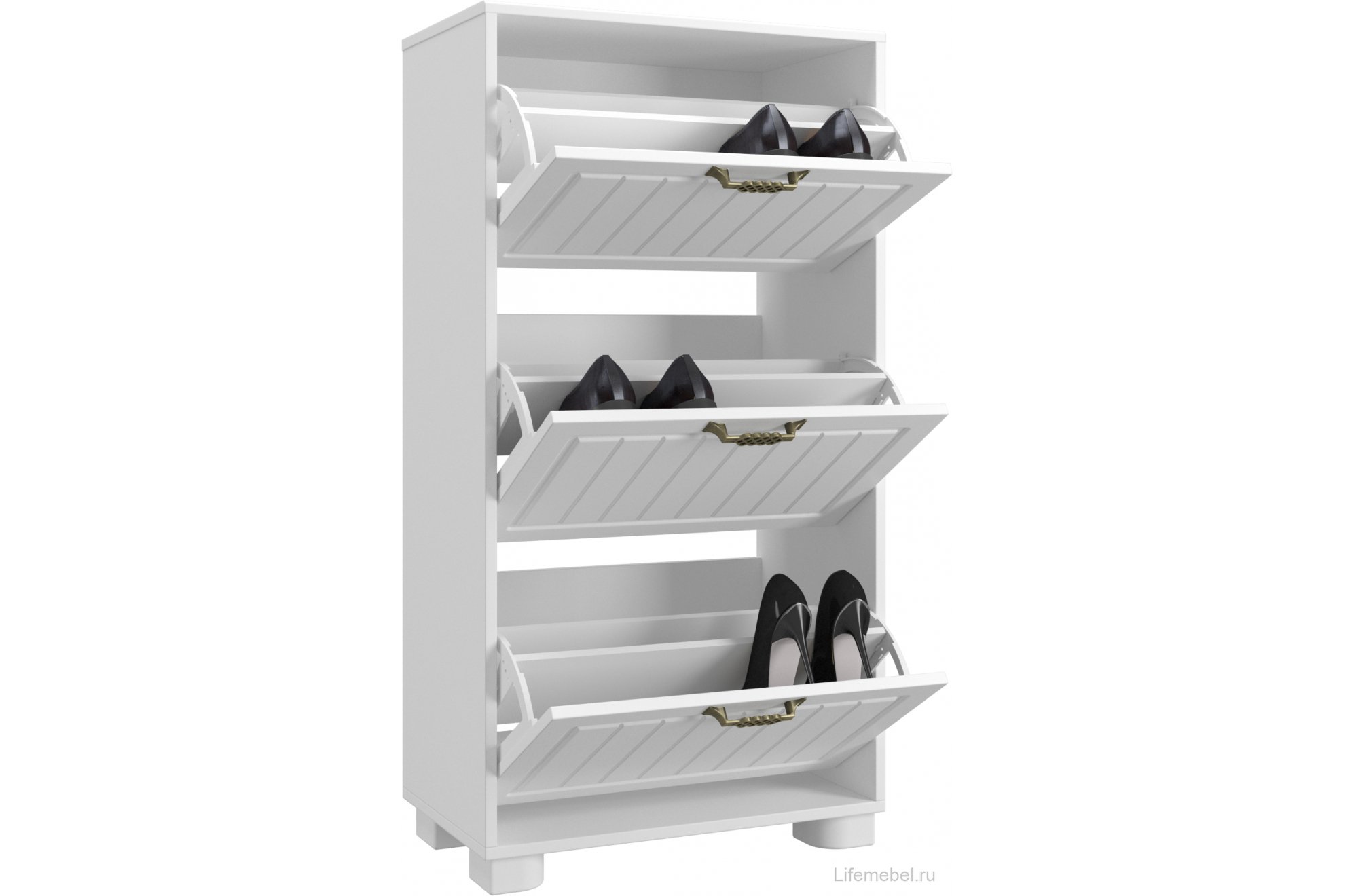 Обувница Монблан МБ-34К белое дерево