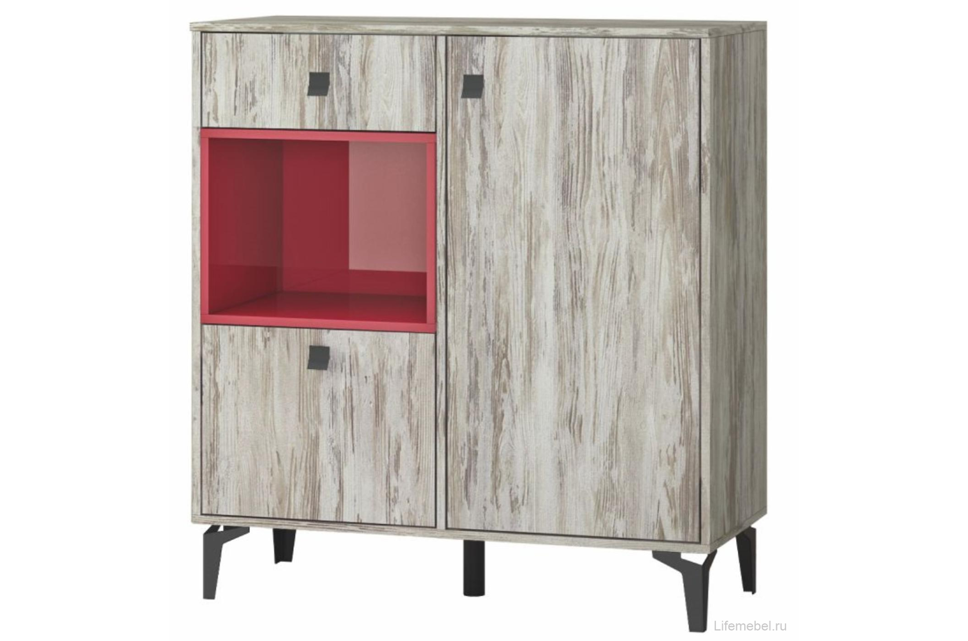 Ящик Милан акрил бордо матовый