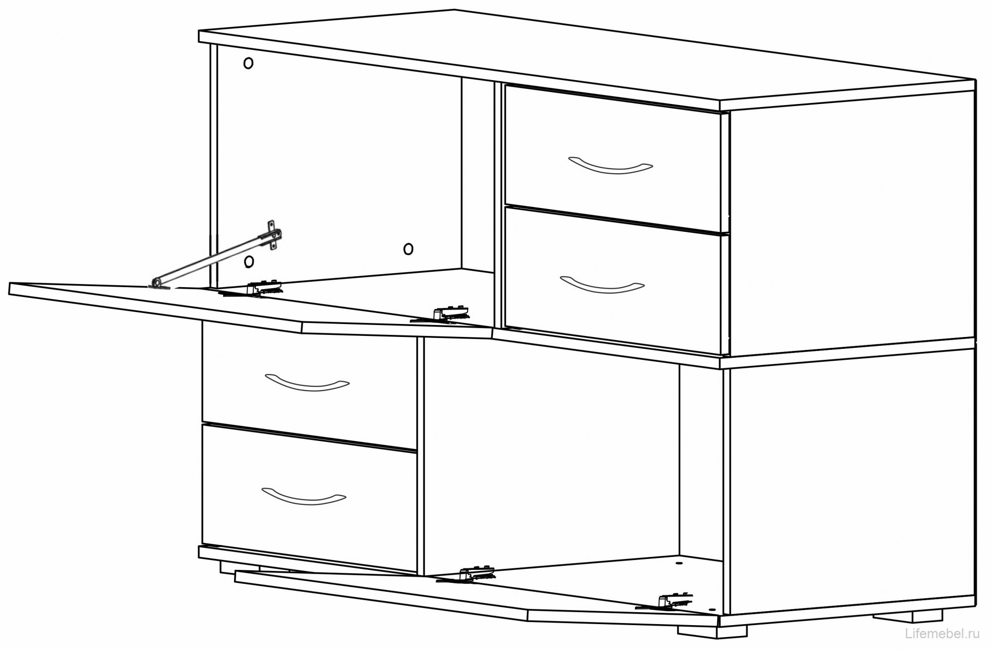 Комод Дамар белый