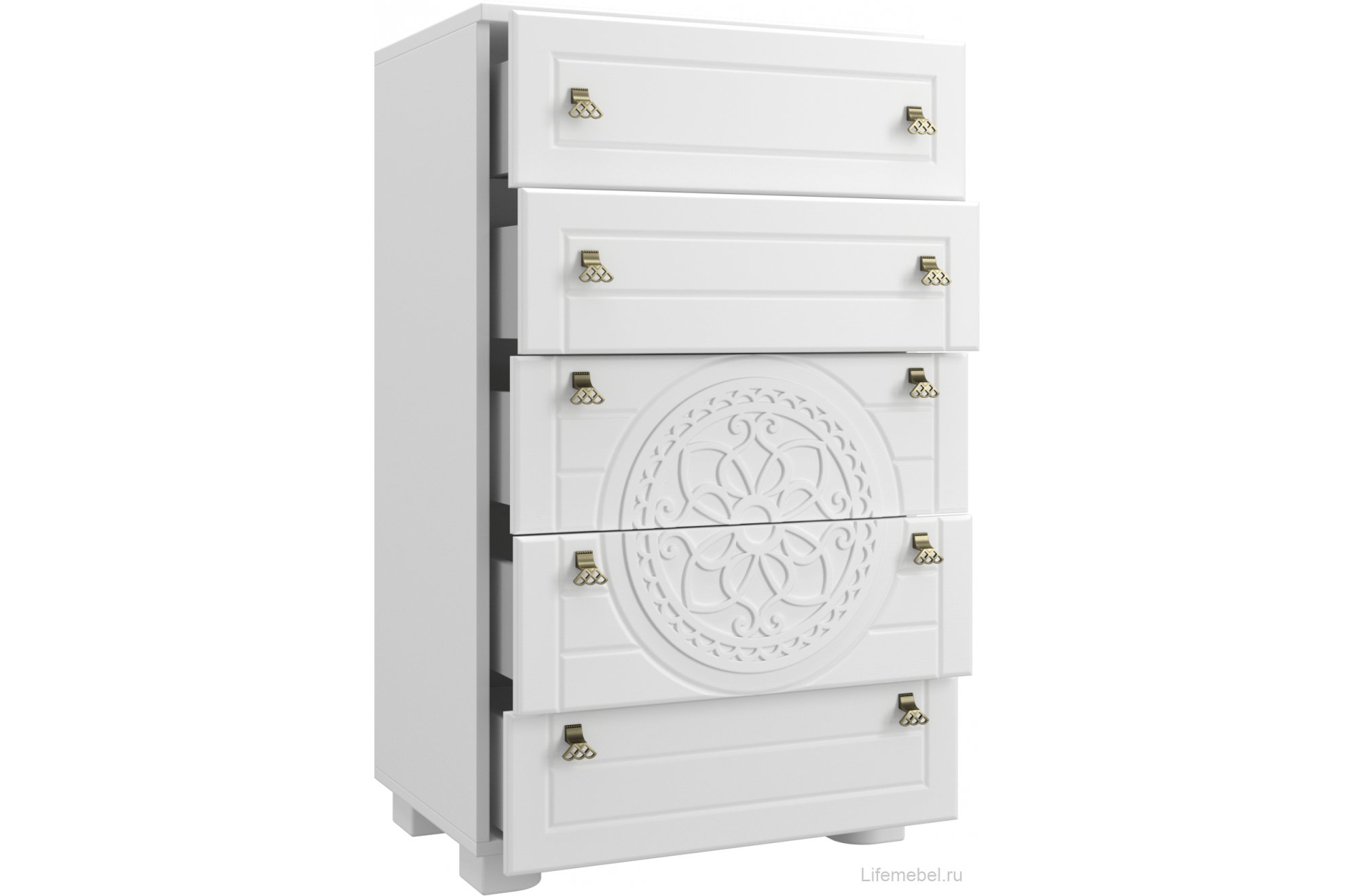 Комод Монблан МБ-35К белое дерево