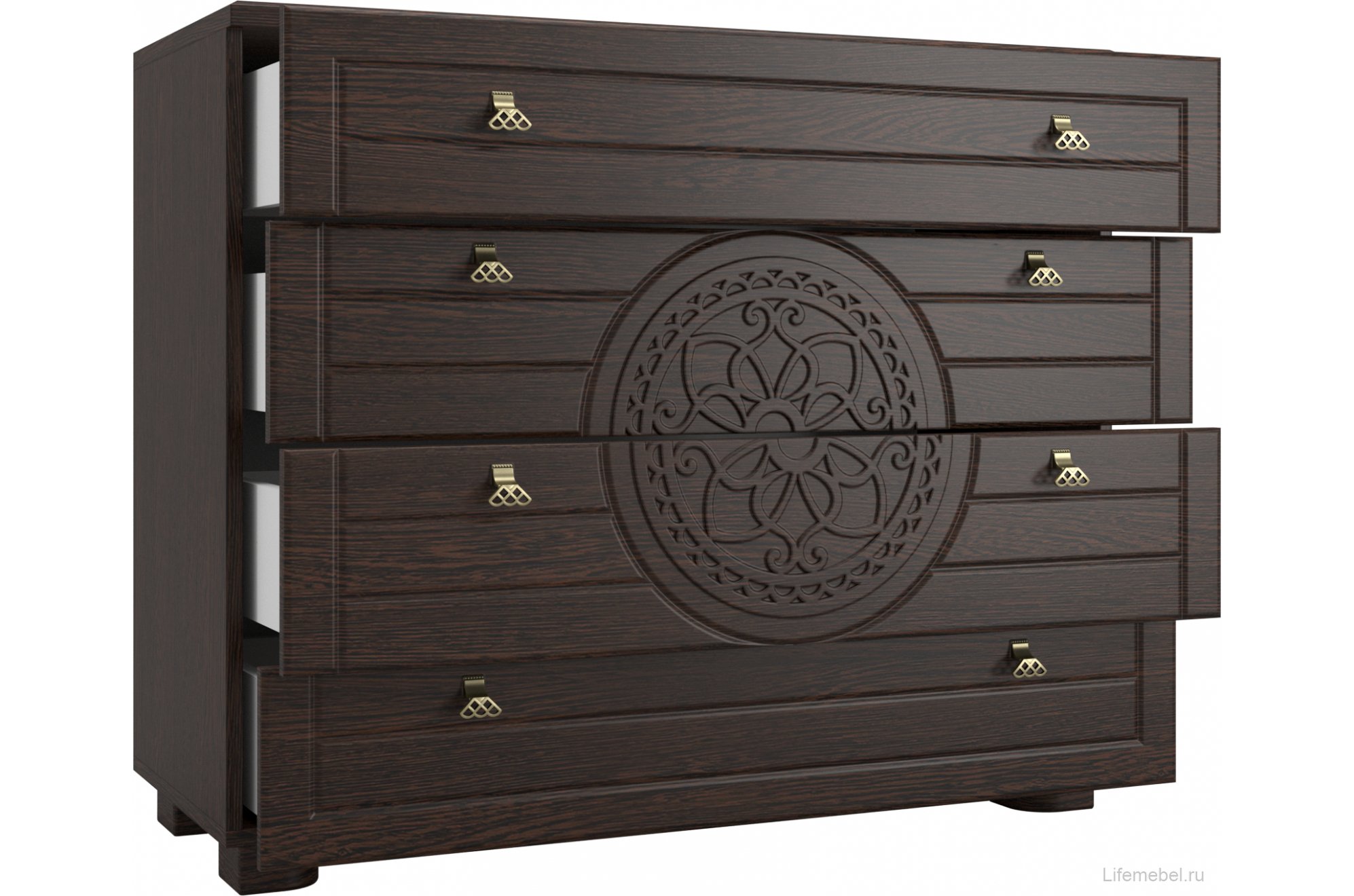 Комод Монблан МБ-37К венге / орех шоколадный