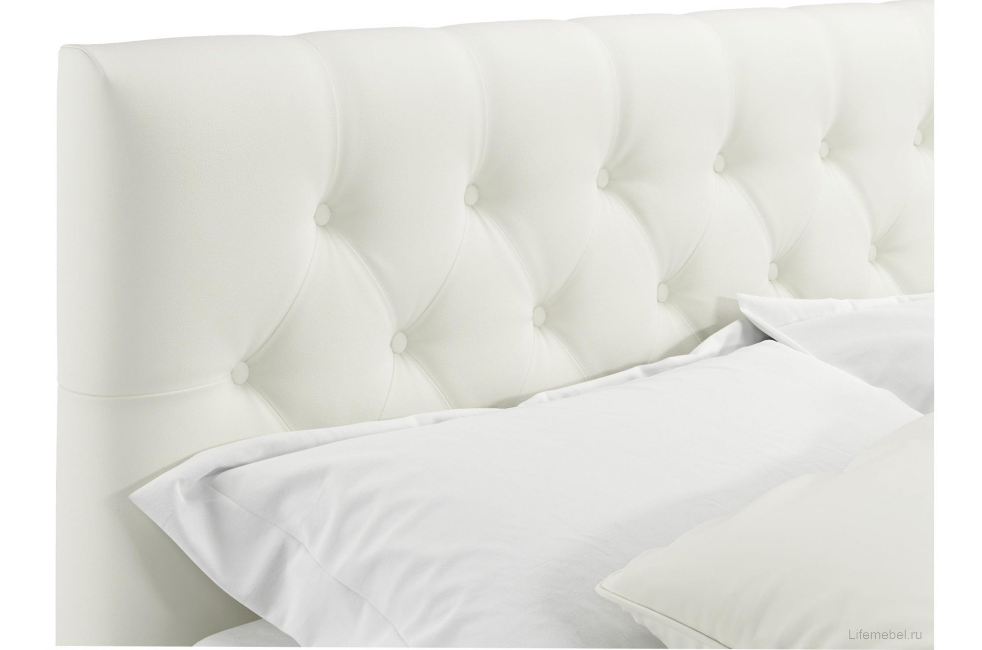 Двуспальная кровать Verona 180х200 с ПМ бежевый велюр