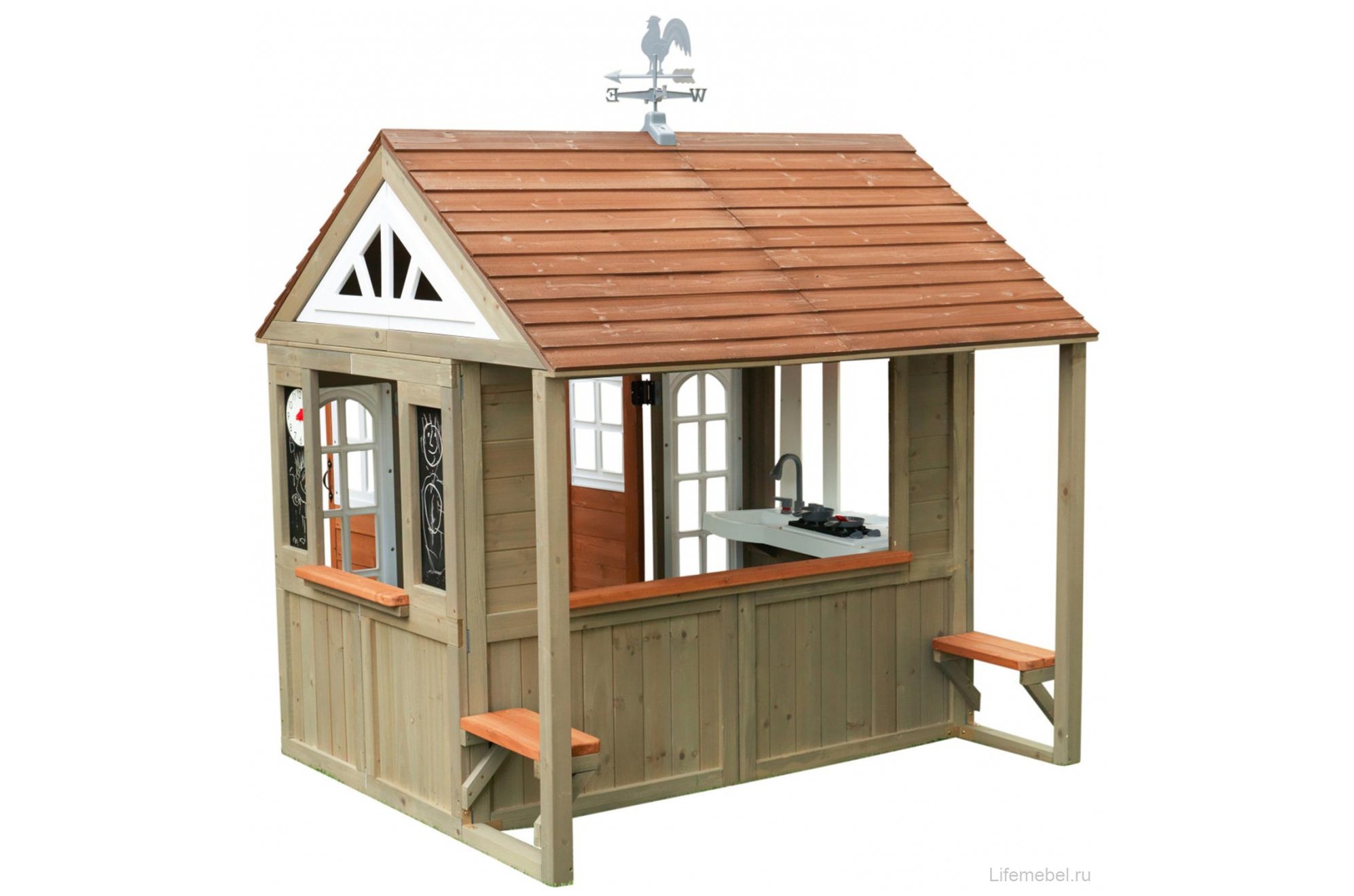 Детский домик Поместье Кантри Виста P280097_KE коричневый